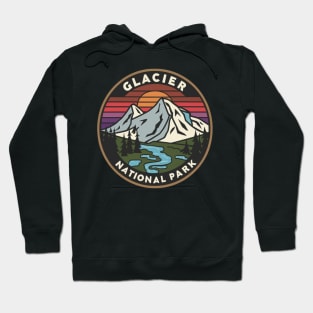 Glacier National Park Travel Sticker Hoodie